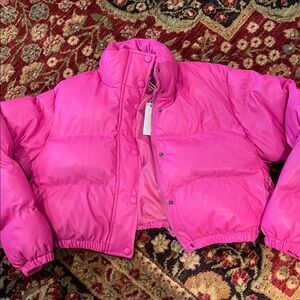 Vibrant Pink Puffer Jacket
